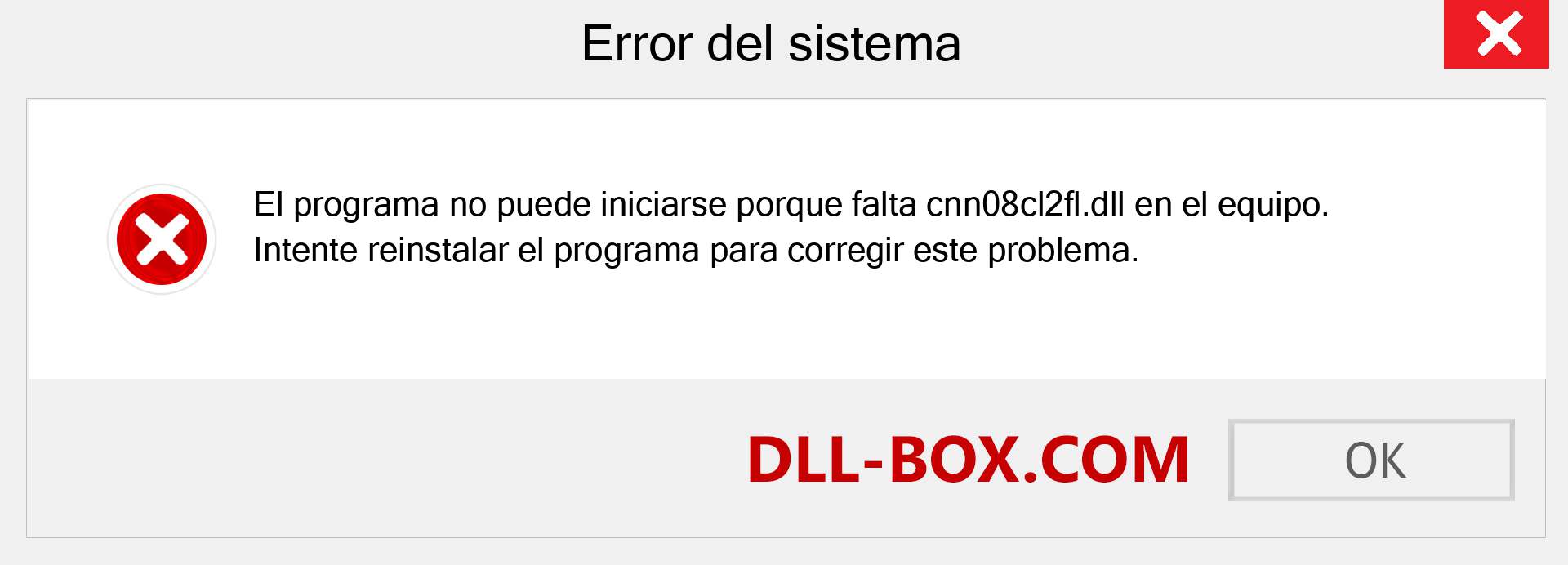 ¿Falta el archivo cnn08cl2fl.dll ?. Descargar para Windows 7, 8, 10 - Corregir cnn08cl2fl dll Missing Error en Windows, fotos, imágenes