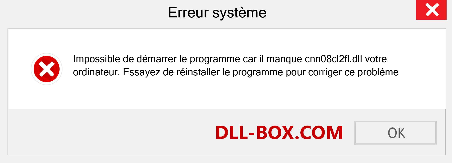 Le fichier cnn08cl2fl.dll est manquant ?. Télécharger pour Windows 7, 8, 10 - Correction de l'erreur manquante cnn08cl2fl dll sur Windows, photos, images